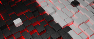 Red light honeycomb fence urban - the center of the image free wallpaper