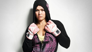 Woman pink gloves black hoodie - a black hoodie free wallpaper for desktop