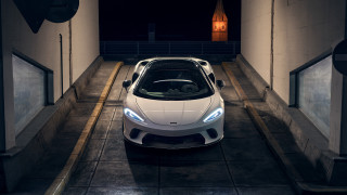 White sports car tunnel night - its light free wallpaper for desktop