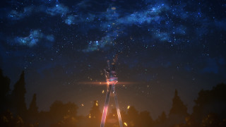 Tower night stars bright light - a tall tower free wallpaper for desktop