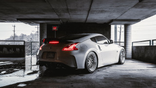 White sports car parking garage 11 - its light free wallpaper for desktop
