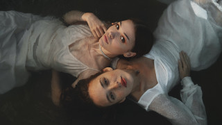 Two women white dresses gloves - white dress free wallpaper