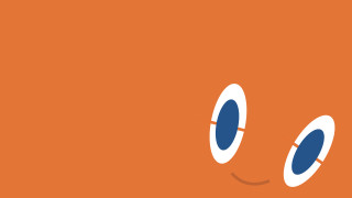 Blue eyes orange background white - an orange background free wallpaper