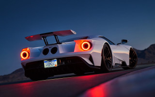 White sports car red taillight 2 - a red tail light free wallpaper