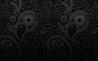 Black white paisley pattern background 3 - the side free wallpaper