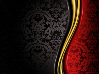 Red black background gold accents - rich deep color free wallpaper