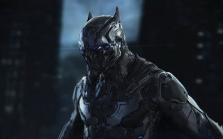 Futuristic suit man bat face - a futuristic suit free wallpaper
