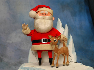 Santa claus deer cake topper - a deer free wallpaper