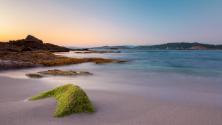 Bascove beach rock water horizon - a few hill free wallpaper