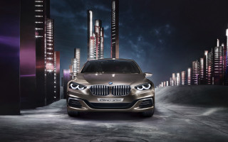 Silver bmw car city night - christian w. staudinger free wallpaper