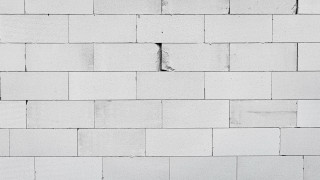 White brick wall crack clock - a white brick wall free wallpaper for desktop