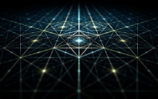 Abstract star lines center sky - abstract background free wallpaper