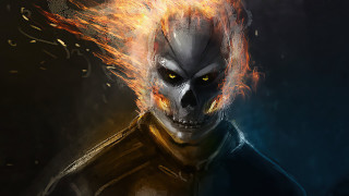 Demonic fiery man glowing eyes - a demonic looking man free wallpaper