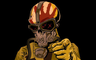 Man helmet goggles gun cobra - a hand free wallpaper