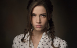 Woman braid serious eyes rpg - a braid free wallpaper