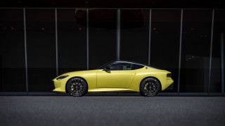 Yellow sports car glass building 4 - adam szentpétery free wallpaper