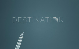Plane destination night star moon - a plane free wallpaper for desktop
