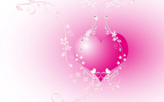 Heart flowers butterflies pink border - flower and butterflies free wallpaper