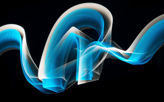 Blue white swirl hologram glowing - a white swirl free wallpaper for desktop