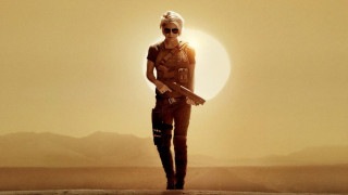 Desert woman gun sun mountains - dirk crabeth free wallpaper