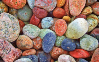 Colorful rocks pile detailed pointillism - pointillism free wallpaper for desktop
