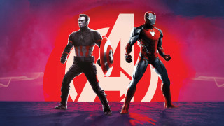 Avengers red background red moon - marvel comic free wallpaper for desktop