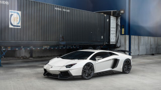 White sports car shipping container 2 - a white sports car free wallpaper for desktop