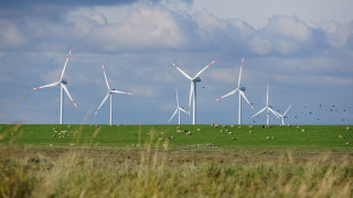 Wind turbines sheep field sky - adriaen isenbrant free wallpaper