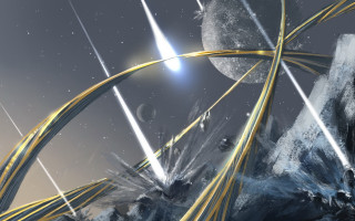 Space station rocket star planet - star citizen halo free wallpaper for desktop