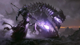 Giant monster demon rocks smoke - a giant monster free wallpaper for desktop