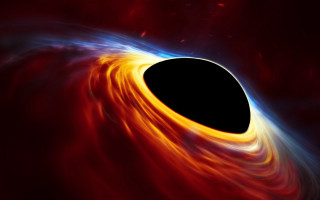 Blackhole center plasma ocean reflection - plasma free wallpaper