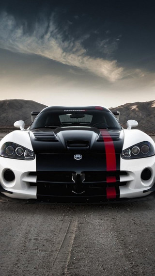 White black sports car red 4 - a red stripe free wallpaper for mobile
