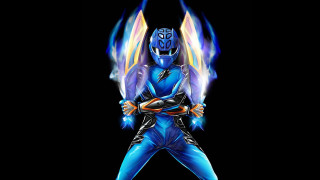 Man blue suit wings glowing - a blue suit free wallpaper for desktop