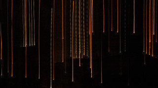 Dark clock fireflies light space - bruce munro free wallpaper