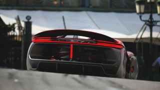 Car street building person 3D - rim free wallpaper