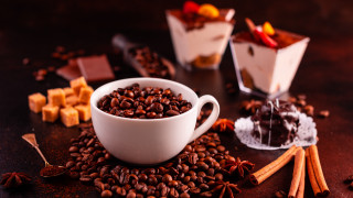 Coffee cup cinnamon spoon rest - a spoon and spoon rest free wallpaper