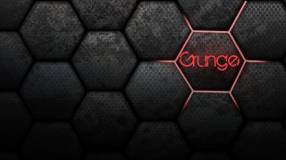 Red neon sign honeycomb fence - a red neon sign free wallpaper