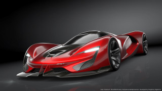 Red sports car dark room 14 - cgstudio free wallpaper