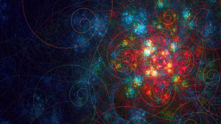 Colorful fractal pattern swirl bubble - a colorful pattern free wallpaper for desktop