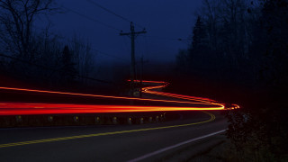 Long exposure night road red - free halloween wallpaper