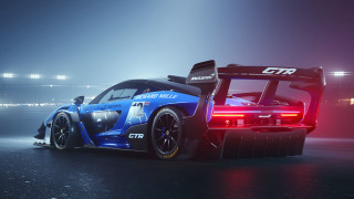 Blue racecar red taillight dark 2 - a red tail light free wallpaper