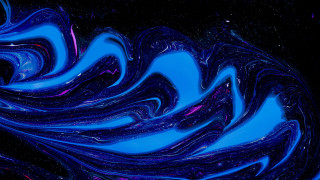 Galaxy swirls aurora moon stars - a blue swirl free wallpaper
