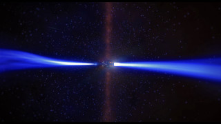 Blue light beam ufo stars - a blue light free wallpaper