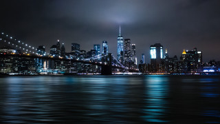 City skyline bridge river night 66 - daniel lieske free wallpaper