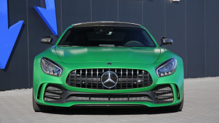 Green mercedes sports car blue - art green free wallpaper for desktop