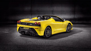 Yellow sports car parking lot 4 - a yellow sports car free wallpaper