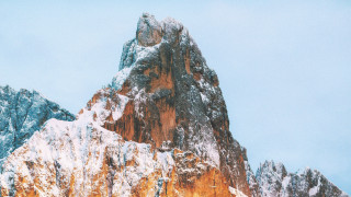 Snowy mountain blue sky bare - christo free wallpaper