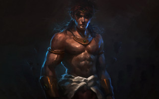 Man sword hairy beard collar - a collar free wallpaper