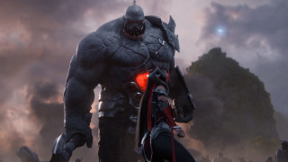 Man suit helmet demon clouds - a man in a suit and helmet free wallpaper