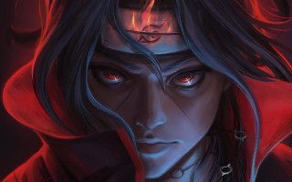 Red eyed man hoodie purple - his head free wallpaper